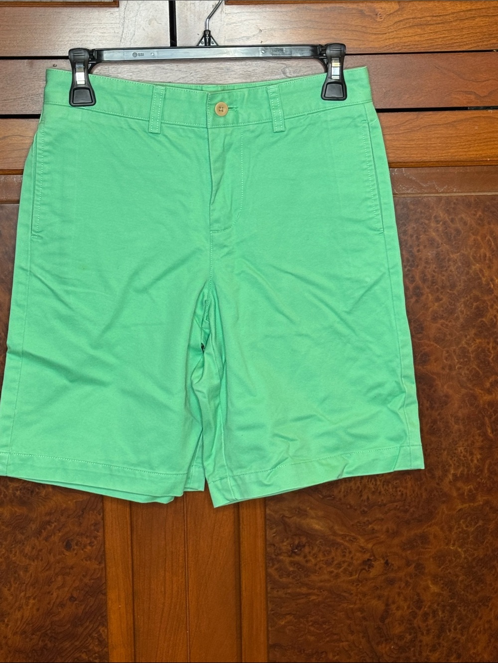 Boys, vineyard vines, size 12 Classic Chino Shorts - lime Green